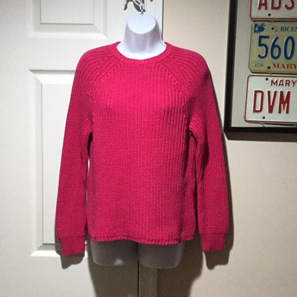 Lauren RL 100% Heavy Cotton Pink Sweater - Size M